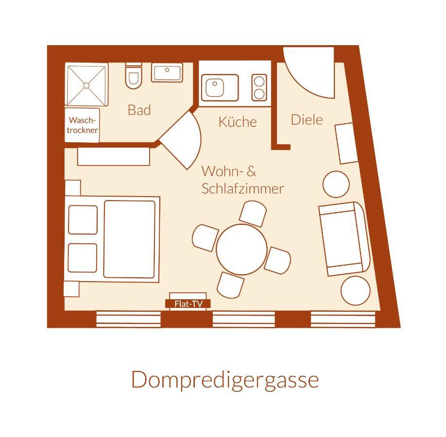 Apartment Dompredigergasse Naumburg  Esterno foto